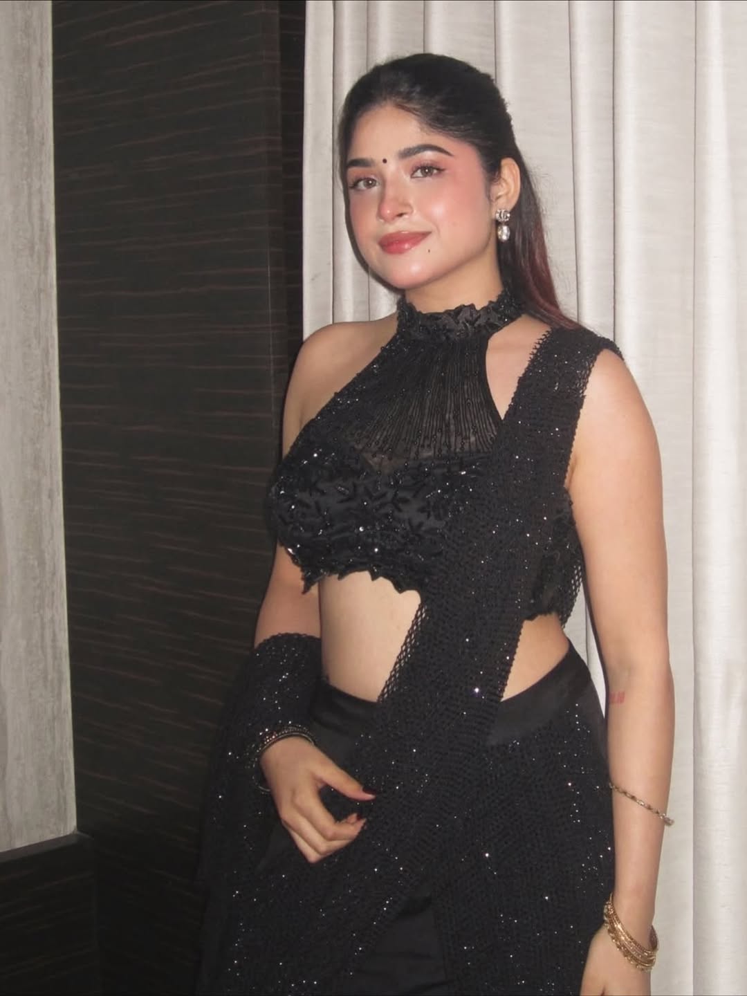 Midnight Affair - Black Drape Saree