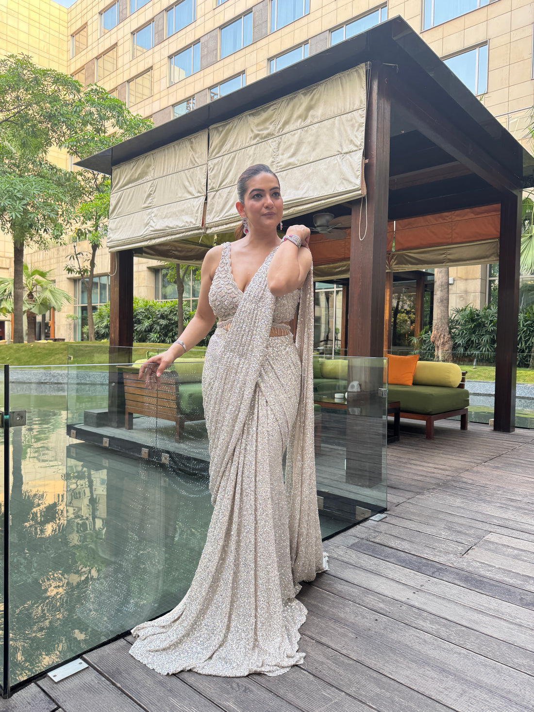 Elegance Shimmer Saree