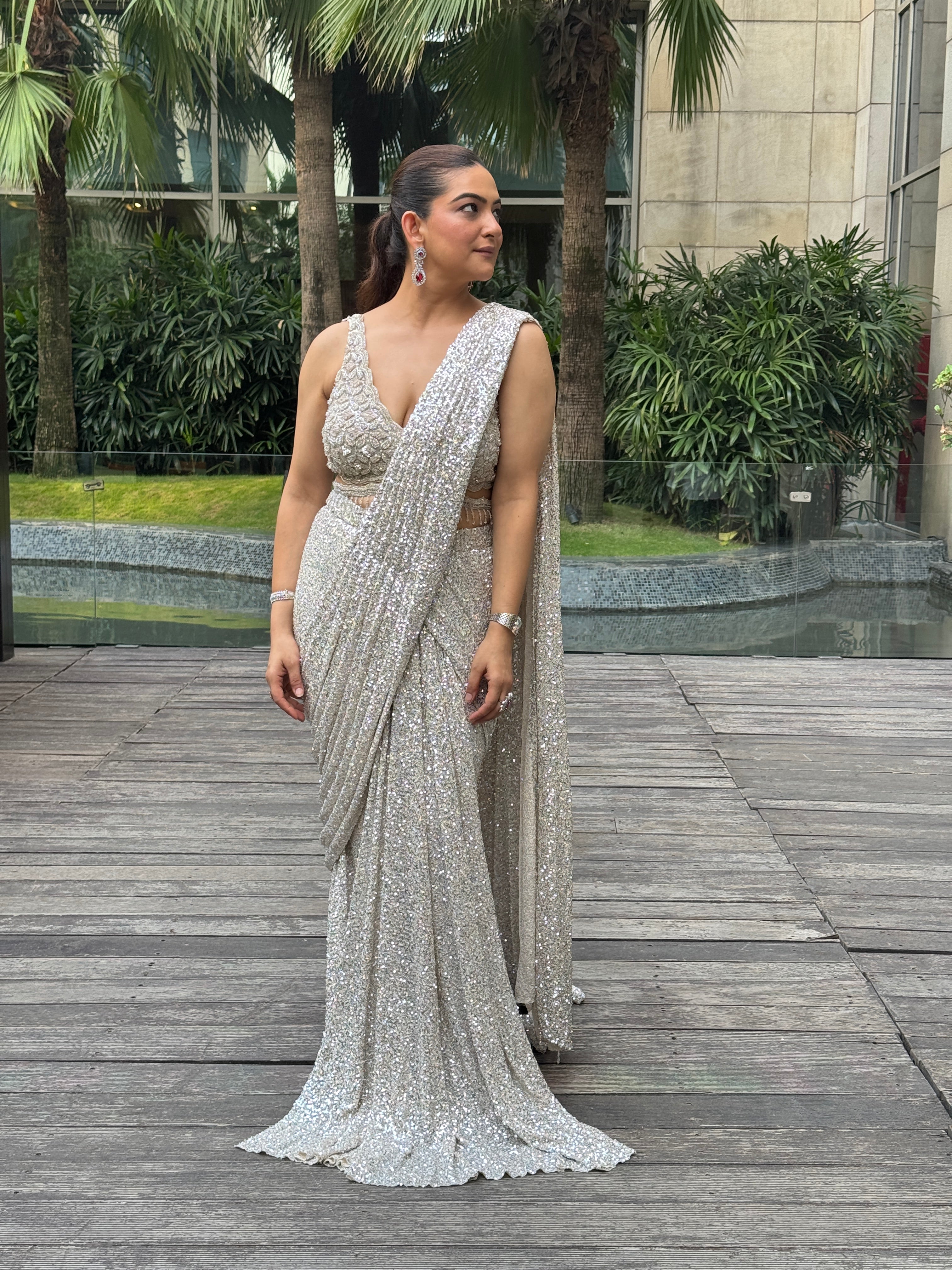 Elegance Shimmer Saree