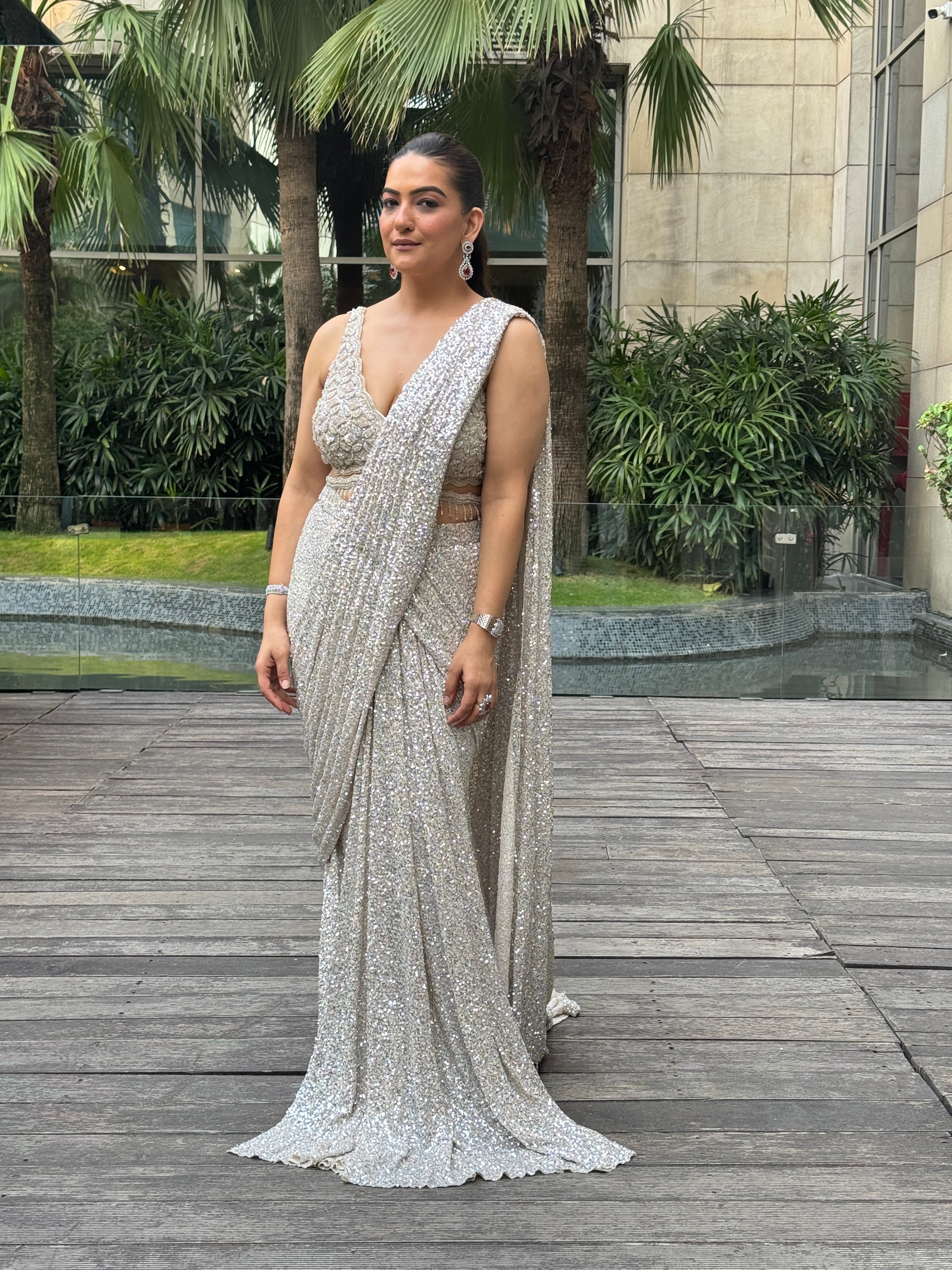 Elegance Shimmer Saree