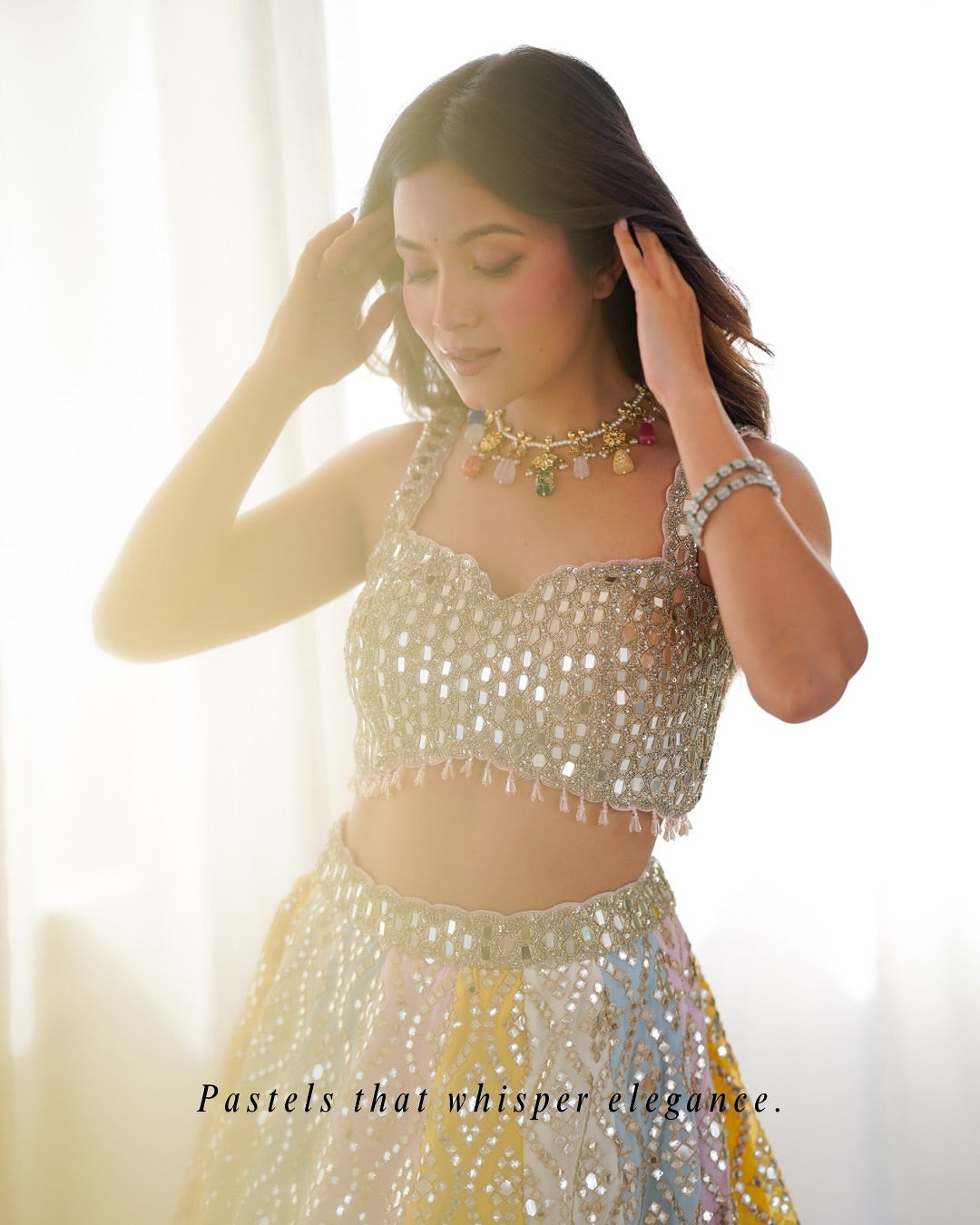 Veronica: The Pastel Lehnga