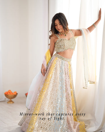 Veronica: The Pastel Lehnga