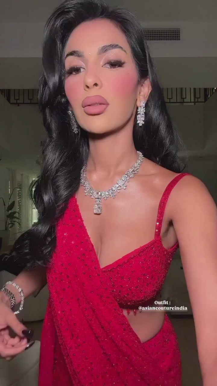 SANGRIA: The Red Drapped Saree