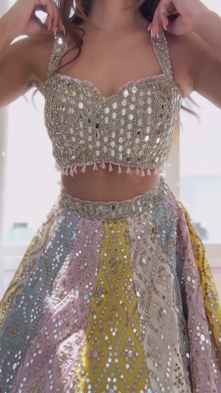 Veronica: The Pastel Lehnga